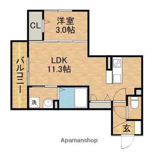 アリュール【303号室】の間取り