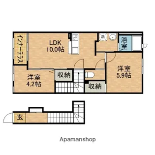 ロコ・ソラーレ【2階】の間取り