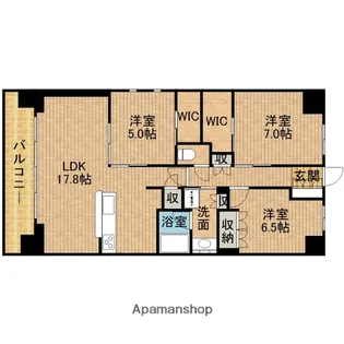 ブライトタウン天竜川駅前フレシア【9階】の間取り