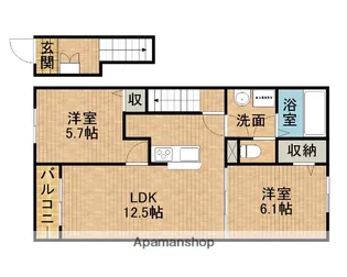 COMFORT【2階】の間取り