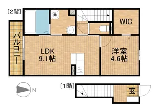 ポポラーレ【202号室】の間取り