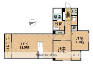 AXIS助信【2階】の間取り