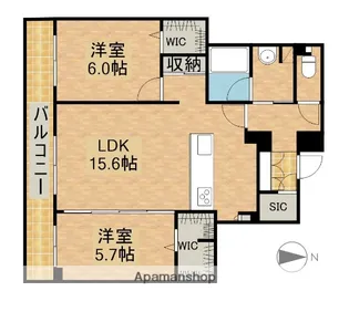 グランメゾン南浅田【3階】の間取り