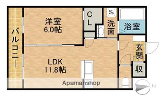 棒屋第17住吉ハイツ【2階】の間取り