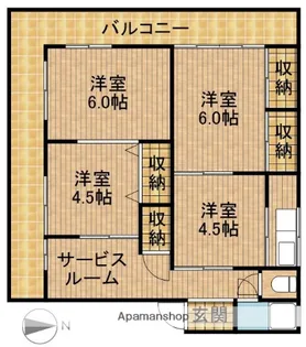 Jシーダ【34号室】の間取り