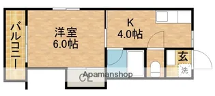 シュロスA【204号室】の間取り