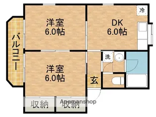 シュロスB【2階】の間取り