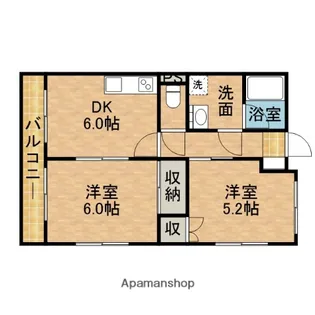 ルシェンテ【1階】の間取り