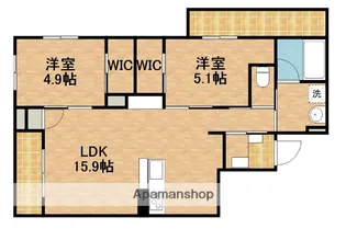 リライフ神立【503号室】の間取り