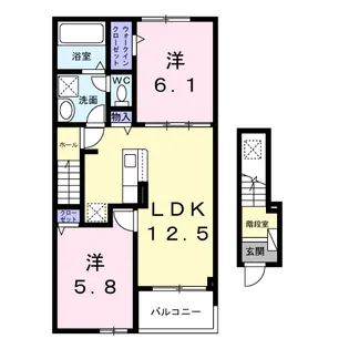 コージーワン【2階】の間取り