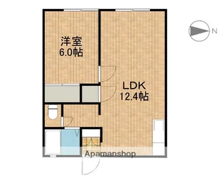 ハウスアイ【2南号室】の間取り