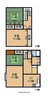 静岡県浜松市中央区東伊場1丁目【一戸建】の間取り