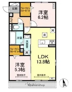 シリウス【1階】の間取り