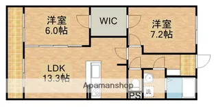 スウィートベル【2階】の間取り