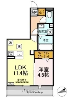 D−HILLS佐藤Ⅲ【2階】の間取り