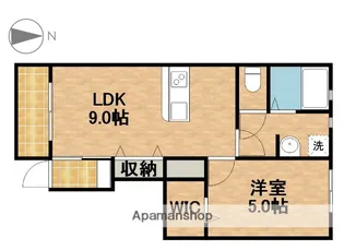 LOTUS河輪【1階】の間取り