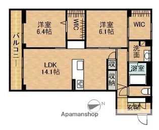 LE CHAINON【1階】の間取り