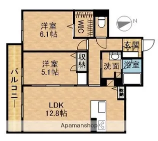 LE CHAINON【3階】の間取り