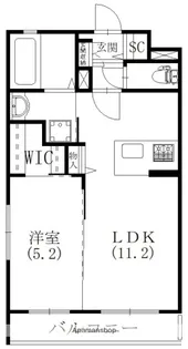 オランジュリー【203号室】の間取り