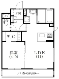 オランジュリー【201号室】の間取り