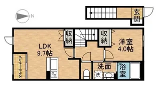 仮)シェルル・スターテラス若林町【2階】の間取り