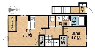仮)シェルル・スターテラス若林町【2階】の間取り
