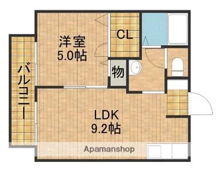 リヴュールB【2階】の間取り