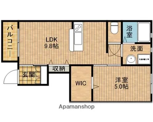 LOTUS住吉【1階】の間取り
