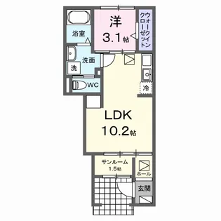 メゾン ロイヤル【1階】の間取り