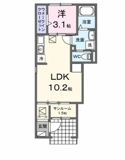 メゾン ロイヤル【1階】の間取り