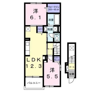 ロケット・ラボ【2階】の間取り