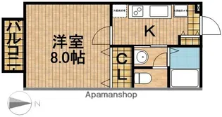 ひくまのハウスB【2階】の間取り