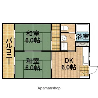 ヨークハイツ【202号室】の間取り