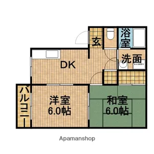 オネスティー【2階】の間取り