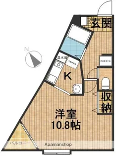 ヴィアーレ銀杏ハウス【1A号室】の間取り