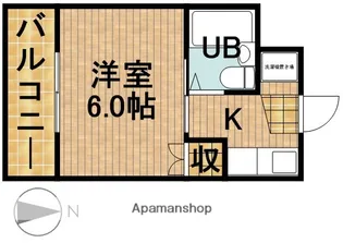 カクサンコーポ【3階】の間取り