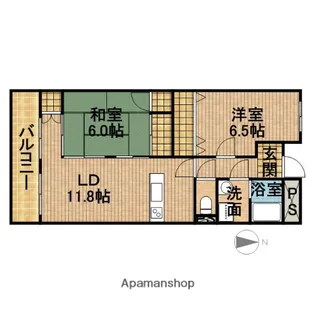 スカイコート菊川【402号室】の間取り