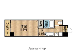 ベナレス藤枝【209号室】の間取り
