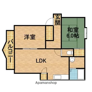 ハイツひまわり【103号室】の間取り