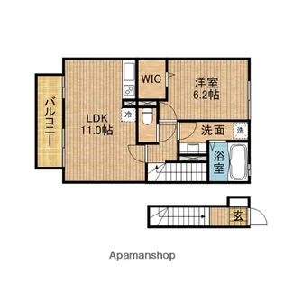 アミティア【2階】の間取り