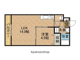 サンパティークⅠ【4階】の間取り