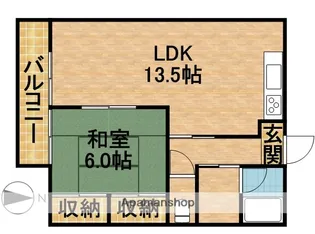 コーポCOCO【1階】の間取り