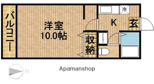 パルコート巴【202号室】の間取り