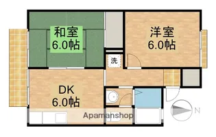 コーポシャルマン【1階】の間取り