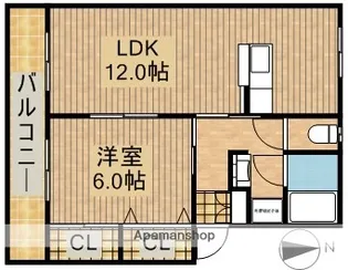 コーポ祥久【20号室】の間取り