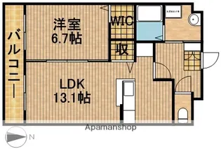アベニュー上島Ⅱ【1階】の間取り