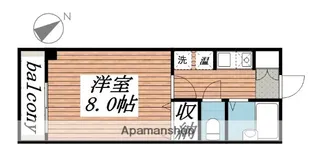 ウィズステージさくら【1階】の間取り