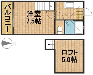 ビバリーハウスWEST【2階】の間取り