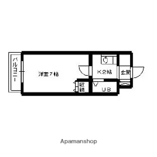 レジデンス浜松【4階】の間取り