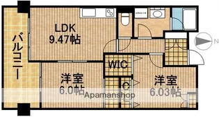 中央ハイツ海老塚【B4号室】の間取り